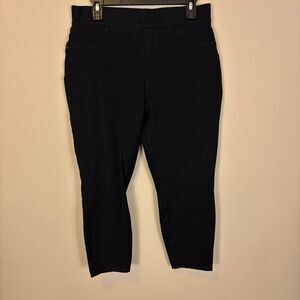 Spanx Black Pull On Ankle Length Dress Pants Women's XL